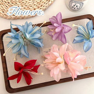 🔥Simulation Super Fairy Lily Hair Clip High-end Shark Clip Atmosphere Hair Claw Clip LovelylifeFu👍
