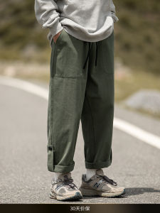 NTED Autumn New American Cotton Work Trousers Loose Straight Leg Casual Pants Mens Fashionable Youth Trendy Long Trousers