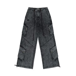 SMFK | Multiple Pockets Loose Fit Work Pants