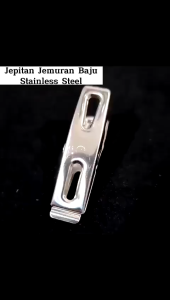 Jepitan Jemuran Stainless Anti Karat Serbaguna/Jepitan Baju Kertas/Jepitan Besi Klip Jepit Baju-H88