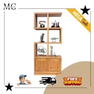🔥【LOCAL SELLER】🔥ELIE SOLID TEAK WOOD DISPLAY WALL SHELF ( FREE DELIVER ADN INSTALLATION)