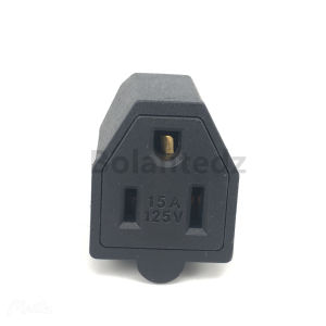 Black 125v 15a Nema L5-15P L5-15R US Female Male Connector USA Triprong Power Outlet Wiring Electrical Receptacle AC Socket Plug