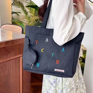 COD! tas wanita tas fashion tas import selempang gaya yang sama terbaru tas selempang wanita kekinian kanvas Ta Bahu Cewek Sling Bag korea 2024