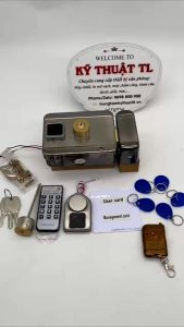 Khóa cổng điện tử điều khiển từ xa ( không bao gồm adapter)
