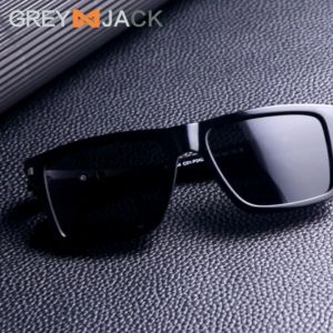 Grey Jack Kacamata Hitam Fashion Sunglasses Polarized Anti silau Pelindungan UV TR90 model kotak pria dan wanita SA 7554