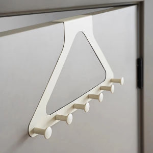 1pc Triangular Door Hook Punch Free Wall-mounted Bedroom Clothes Bags Holder Bathroom Towel Storage Rack Household Organizer