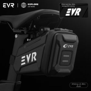 evr | Túi Yên Xe Đạp Địa Hình Dung Tích Lớn Vỏ Cứng Nhả Nhanh Có Đèn LED