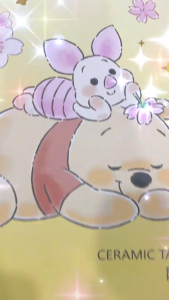 Disney Winnie The Pooh ceramic tableware set (Cutlery set for 1) - Exquisite ceramic cartoon series