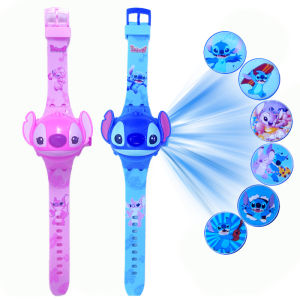 3D Cartoon Stitch Kids Watches For Girls Projection Unicorn Mickey Children Watch Digital Clock Gift Dropshipping montre enfant