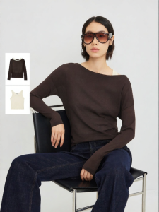 Vero Moda | Womens Off-Shoulder Ruched Acetate Knit Top