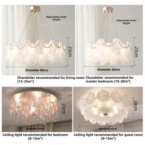 JIASHIDA | French Vintage Luxe Cloud Glass Chandelier