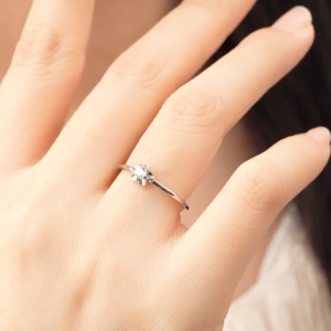 Nhẫn Bạc Nữ Xinh HGJG Bông Hoa Nhỏ Dễ Thương Đeo Hằng Ngày Đi Chơi Bạc 925 An Toàn Da Tay