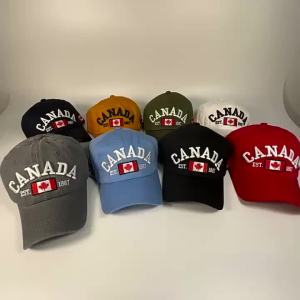 จัดส่งจากจีน [2025] จดหมายขายดีของ CANADA หมวกเบสบอลยูนิเซ็กซ์ หมวกเบสบอลแคนาดา หมวกเบสบอลผ้าฝ้ายแท้ หมวกเบสบอลอเนกประสงค์ 3.1