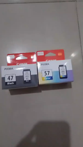 Cartridge Canon 47 57 Original Ink Printer Hitam Warna Cetak Tajam Jelas Awet Untuk Dokumen Foto