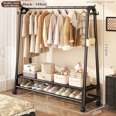 LIANGREN | Bedroom Floor Standing Indoor Clothes Hanger