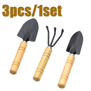 3PC/Set Mini Garden Tool Set Garden Indoor Small Plants Garden Tools With Handles Shovel Rake Portable Hand Planting Tools