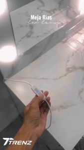 Trenz Furniture Meja Rias Lampu 1677 Wakanda Meja Rias Marble Termurah Surabaya Meja Rias Kayu Solid White Meja Rias Coffee Brown Desain Elegan - Lazada