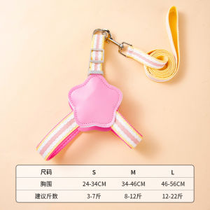 Adjustable Dog Leash Vest Style Walking Rope for Small Dogs Teddy Pomeranian Breasts Back Ratio Pet Chain Pet City Brand