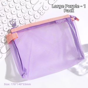 Coin and Card Organizer Transparent Nylon Mesh Pouch