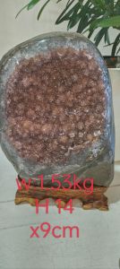 Natural Uruguay Red Galaxy Crystal Amethyst Cluster 天然红色彩晶