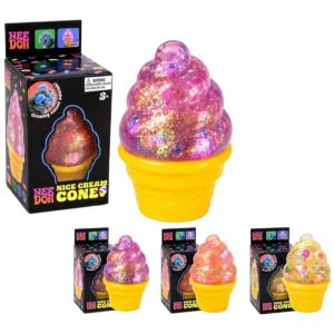 Schylling | Glitter Ice‑Cream Squishy Sensory Squeeze Fidget Stress Toy