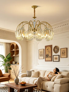 OUCHAO | Eye-Protective Modern Minimalist Crystal Petal Chandelier