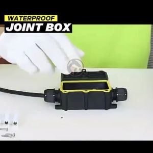 POTRIC 2/3 Way Waterproof Junction Box Outdoor Junction Box Underground Cable Connector Electrical External Power Cord