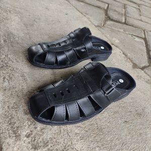 Sepatu sandal pria kulit asli! Sj.02