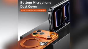 360° Rotating Magnetic Ring Stand Case For Magsafe for iPhone 17 16 15 14 13 Pro Max Air Matte Plating Shockproof Phone Cover
