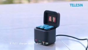 Telesin GoPro Hero 13 Camera Battery Storage Charger w/ SD Card Storage Accessories S0-BCG-10-TGP