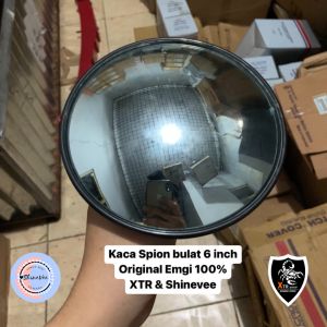 Spion bulat 6inch Kaca spion bundar Kaca Spion 1106 original Emgi 100% wide angle mirror L300