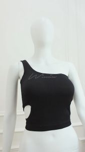 Wimiu Tank Top Tanktop Tangtop Singlet Wanita Crop Top Tali Satu Sport Bra 100101