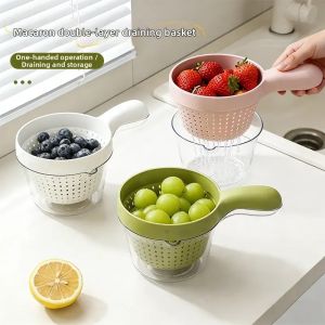 HALEXIONG | Double Layer Drip Draining Multi-purpose Fruit Washing Basket