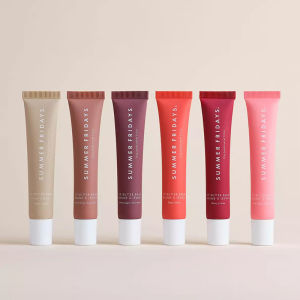 Summer Friday Cocoa Birthday Cake Lip Balm Moisturizing Transparent Lipstick Set Smooth Soft Tube Mirror Lip Gloss Lip Makeupv