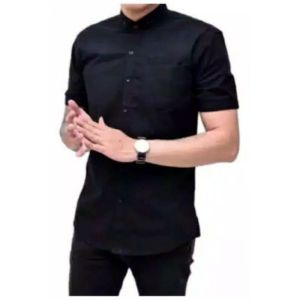 Kemeja Pria Lengan Pendek - Kemeja Polos Pria Dewasa - Kemeja Premium Bahan Katun Poplin