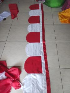 bendera umbul umbul background serbaguna 8gelombang 25m