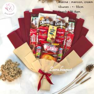 (B13) Buket snack/snack bouquet/bucket snack [INCLUDE: card + packing]
