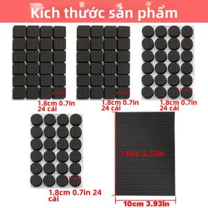 Tấm Lót Đồ Nội Thất Chống Trượt Tấm Lót Chân Cao Su Tự Dính Cho Sàn Gỗ Cứng Hình Tròn Hình Vuông Hình Chữ Nhật Bảo Vệ Chống Trầy Xước