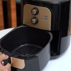 Gaabor 6.5L Air Fryer Super Large Capacity 1400W Fast Cooking Oil-Free Non-Stick Coating Dual Knob AF65M-BK01A