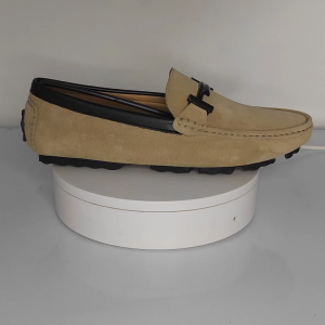 รองเท้าลำลองผู้ชาย แบบสวม ไม่ลื่น เทรนด์เกาหลี โลฟเฟอร์ รองเท้าทางการ สีดำ/สีน้ำตาล 057