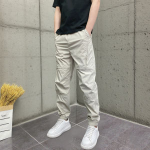 Mens Casual Loose Fit Sweatpants Quick Dry Outdoor Workwear Trousers Harajuku Style Polyester Fiber Harajuku Style Trousers