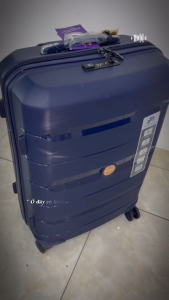 Vali Nhựa PP Travel king 883 Khoá TSA chống vỡ siêu cấp màu xanh
