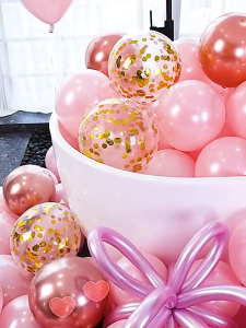 🎈sg stock🎈 12inch 10pcs Latex Balloons Colored Confetti Mixed Rose gold Wedding Decoration Party Birthday Decorate