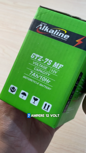 Aki Motor ALKALINE GTZ7S SUPER ACCU KERING HONDA VARIO 150 VARIO 125 PCX ADV SCOOPY GSX BURGMAN FINO GRANDE AIR BLADE 150 CBR 150R SCOOPY ESP YZF R15 - Baterai Motor Tahan Lama Bergaransi