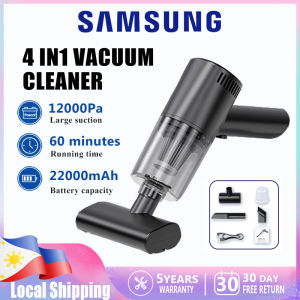 Samsung 4 IN 1 Vacuum Cleaner Portable Handheld 120W High-Power Cordless Rechargeable Car Vacuum Cleaner Wet and Dry Suitable for Home Car Office