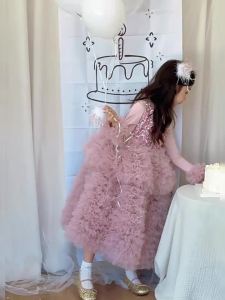 Sequined Birthday Dress for Girls