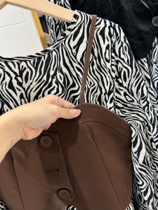 ●ECLAIRE● 043 Dress Mini 2in1 (Dress dan vest tanktop) Motif Loreng Urban Mode Modis Trendy Korea import loxo