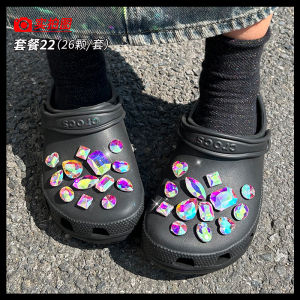 DIY Womens Shoe Accessories Small Red Book Hole Shoe Buckle with Brick Chain Cross Body Decoration Shoe Flowers