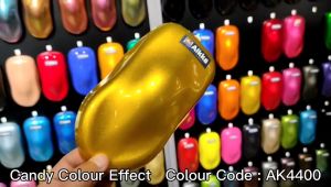 AIKKA AK4400 New Brilliant Yellow | Candy Series | Automotive 2K Car Paint Motor Body Aerosol Spray Cat Kereta DIY 车漆