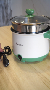 Dreepor Mini Rice Cooker  Multi-function Cooker Non-Stick Inner Pot With Steamer